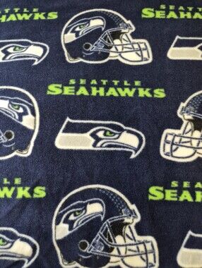 Seattle Seahawks NFL Fleece Fabric 80x61 Football Team Print